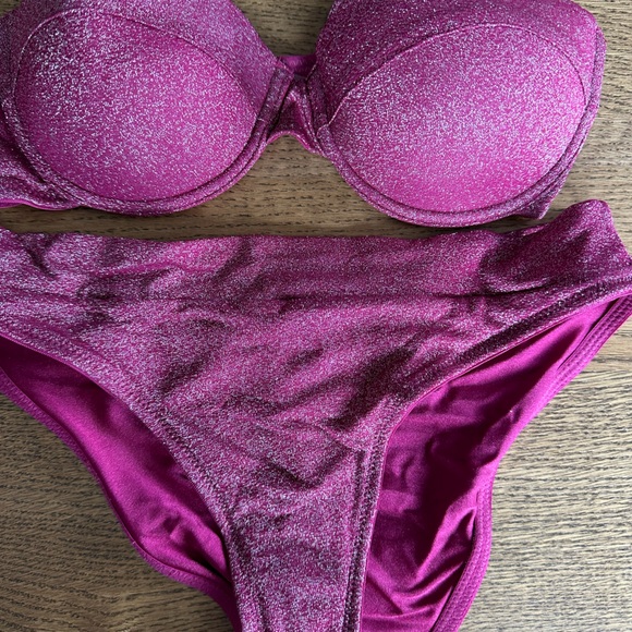 TRIANGL MACIA GRAPE SPARKLE BIKINI SET. - Picture 6 of 11